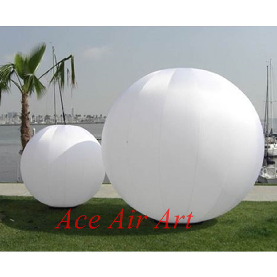 Party Event Supplier - Şişirilebilir Beyaz Yuvarlak Top, Düğün Dekorasyonu