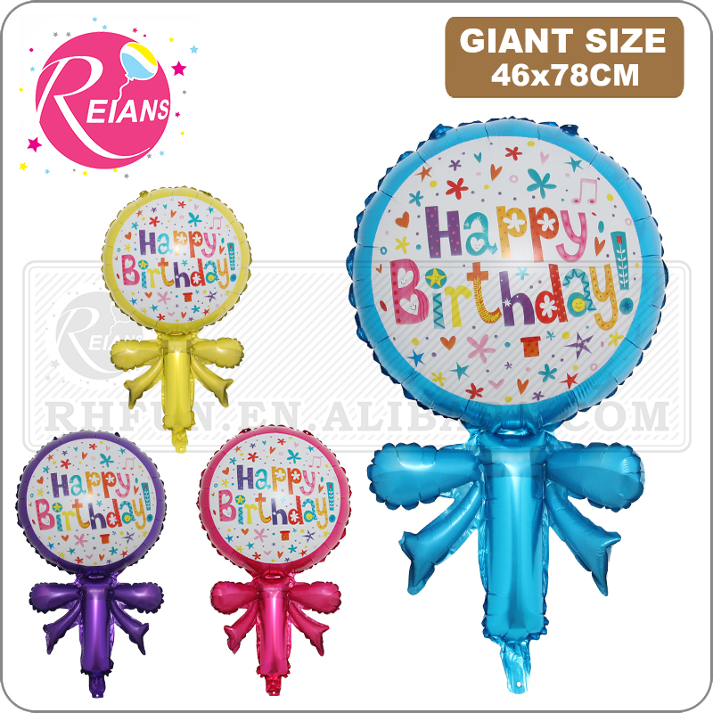 Party Event Supplier - Mutlu doğum günü ilmek lolipop şeker