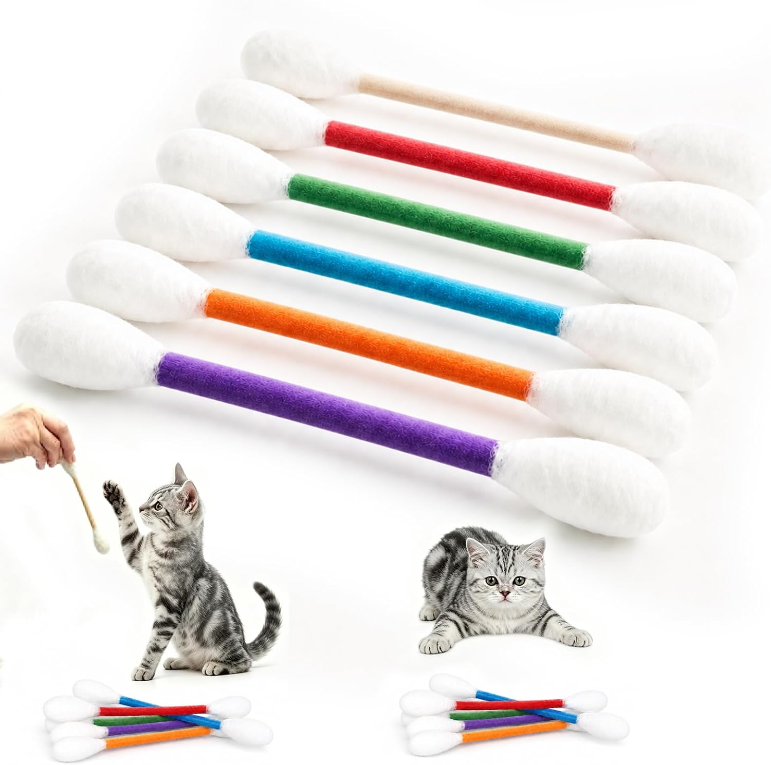 Cotton Candy Cone - Yaratıcı kedi nane oyuncağı, büyük pamuk