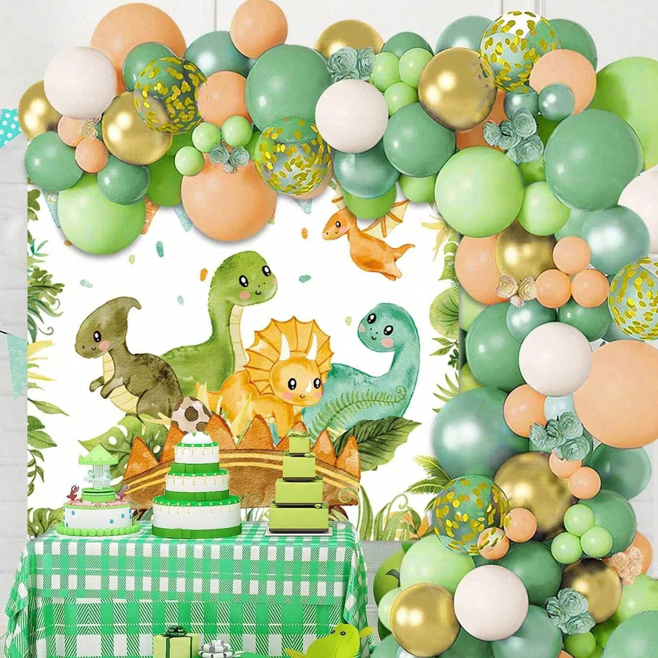 Balloon Arch Kit - Çocuk Doğum Günü Dino Temalı Partisi