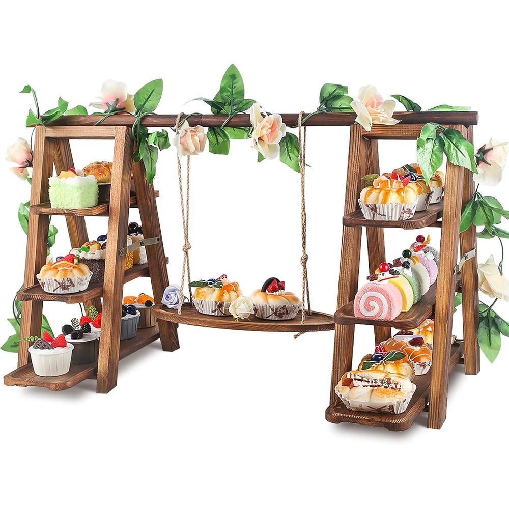 Cupcake Stand Tier - 3 Katlı Salıncaklı Cupcake Standı, Alt