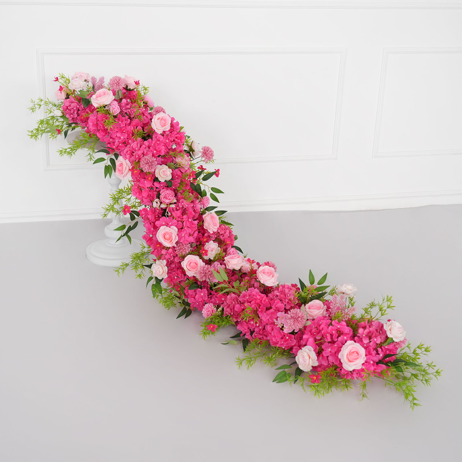 Flower Wall Panel - Uflower 1 m/2 m Pembe Gül