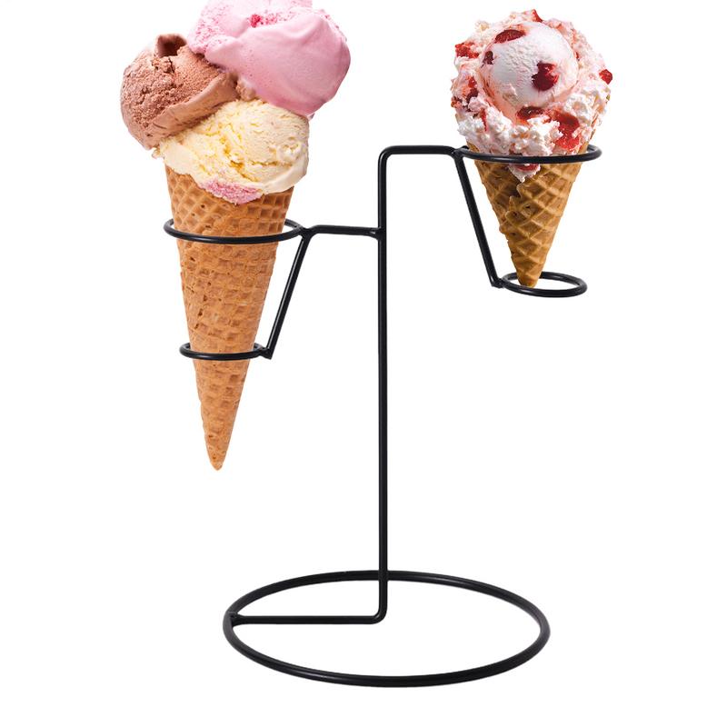 Cotton Candy Cone - Dondurma Koni Tutucu Siyah Demir Pamuk
