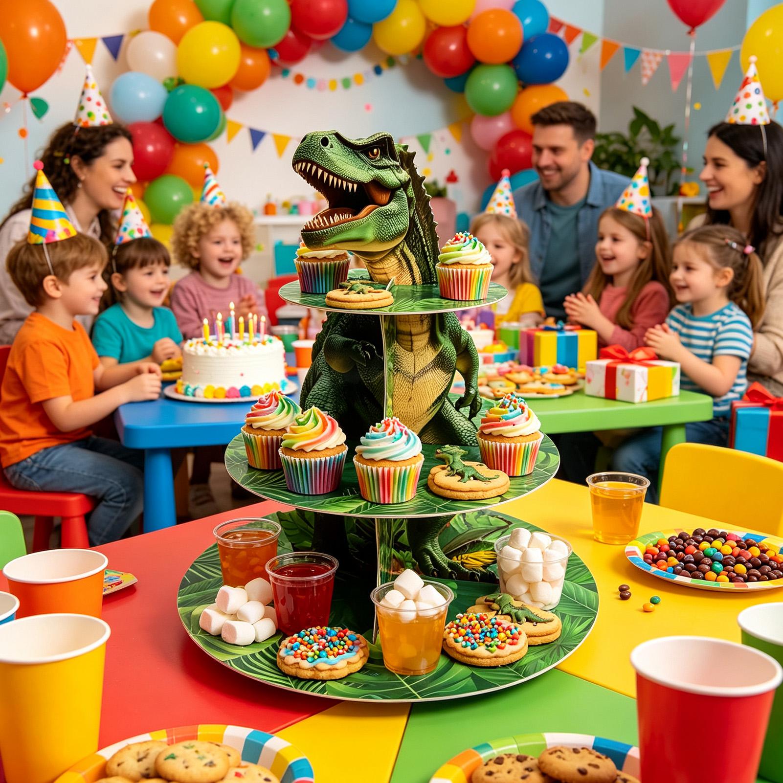 3 Katlı Dinozor Şeklinde Kek S - Cupcake Stand Tier incelemesi ve fiyatı