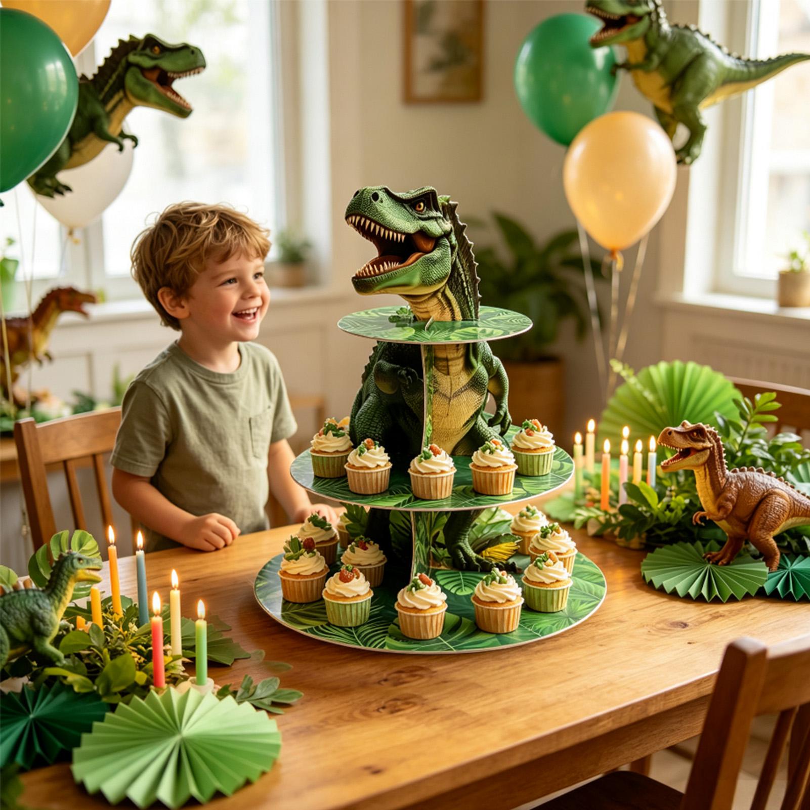 3 Katlı Dinozor Şeklinde Kek S - Cupcake Stand Tier incelemesi ve fiyatı