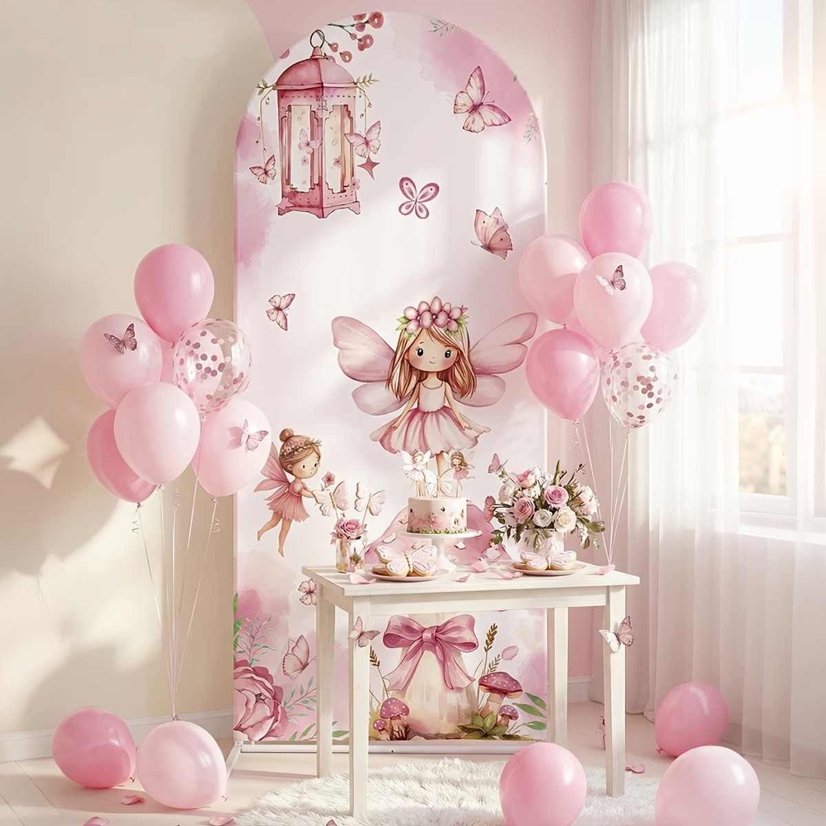 Peri ve Mantar Arka Plan Tatlı - Dessert Table Backdrop incelemesi ve fiyatı