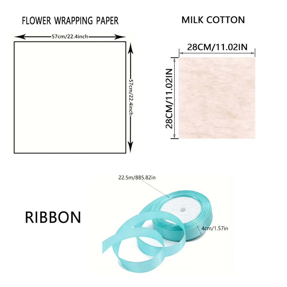 20 Yaprak Çiçek Buketi Ambalaj - Papercraft Supply Ribbon incelemesi ve fiyatı