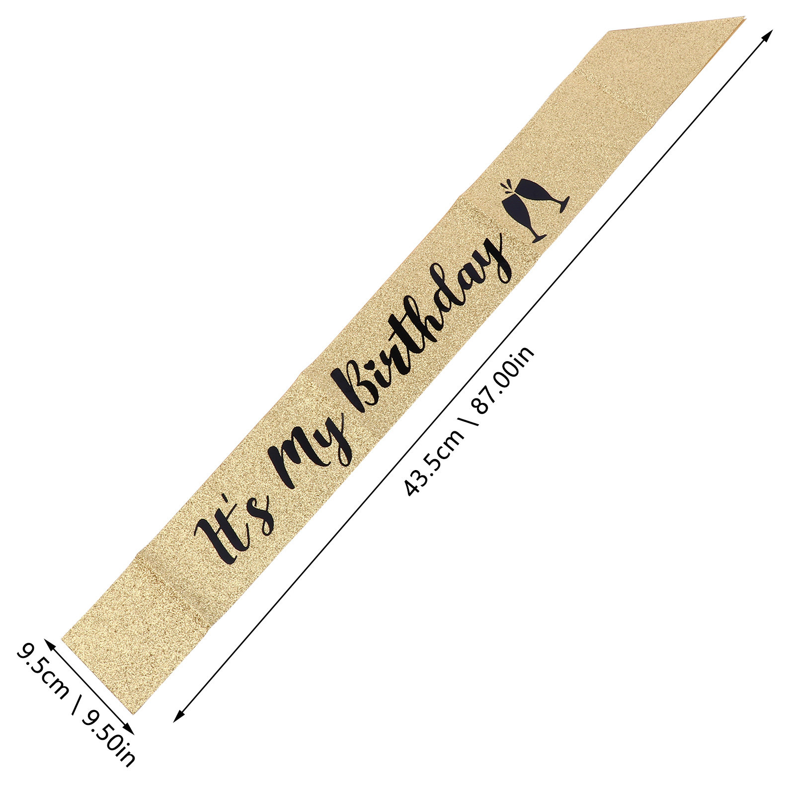 1 Adet Parlak Simli Kumaş Doğu - Birthday Sash Glitter incelemesi ve fiyatı