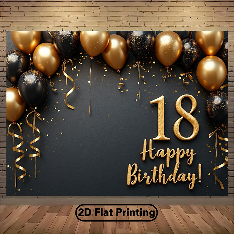 2D 1 Adet Siyah ve Altın Balon - Party Banner Gold incelemesi ve fiyatı