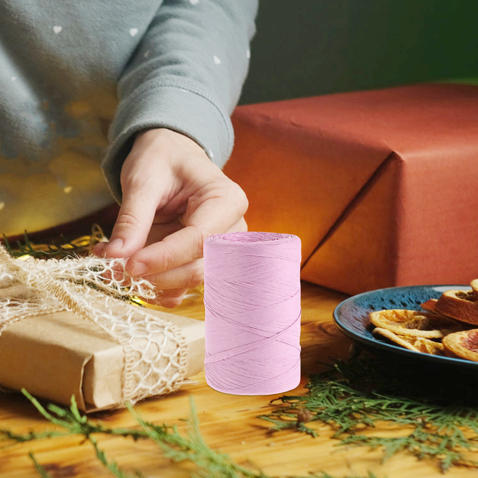 Rafya Kağıdı Renkli Düz İp Pak - Papercraft Supply Ribbon incelemesi ve fiyatı