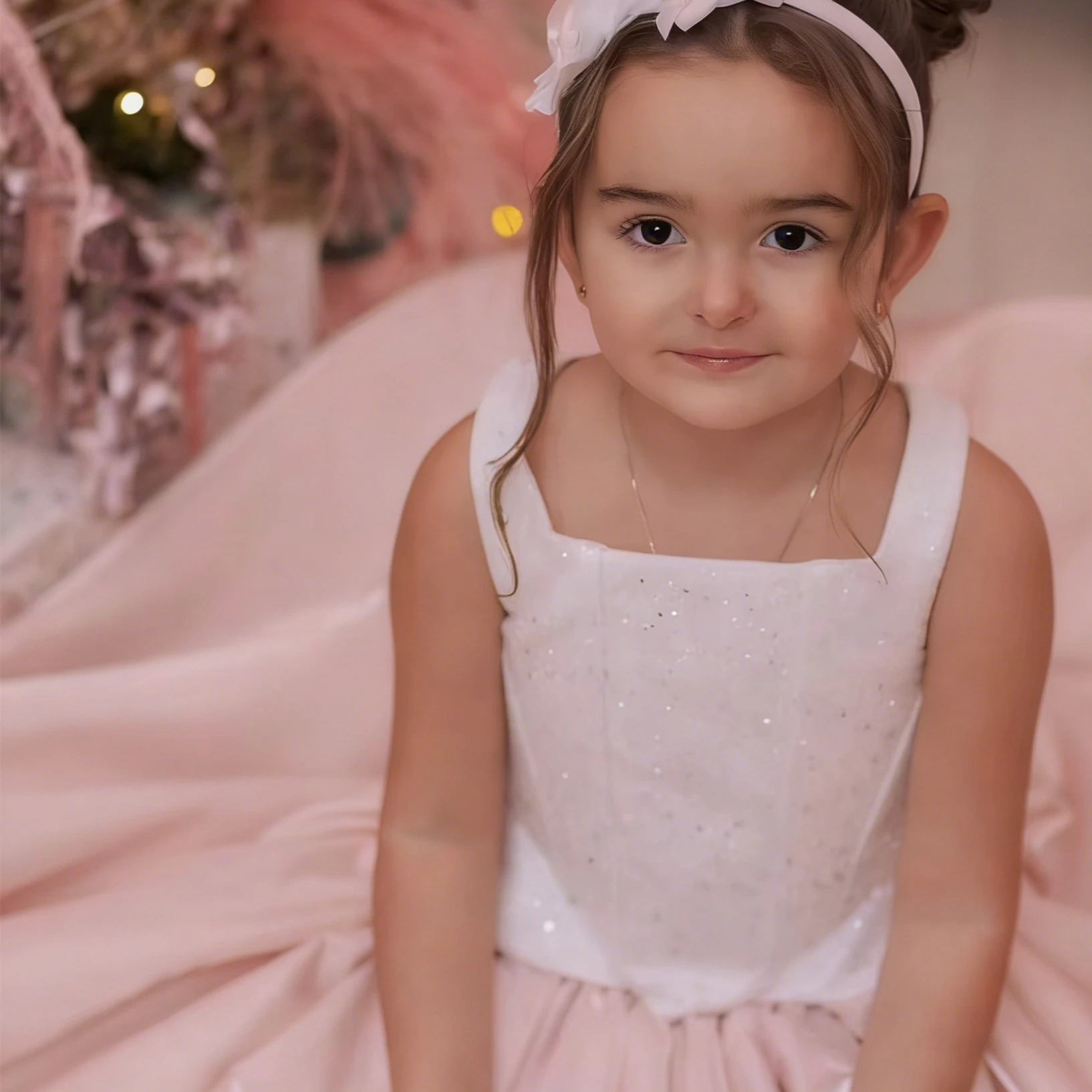 Özelleştirilmiş Çiçek Kız Elbi - Birthday Sash Glitter incelemesi ve fiyatı