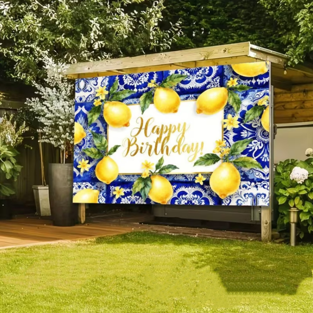 Limon Doğum Günü Partisi Dekor - Dessert Table Backdrop incelemesi ve fiyatı