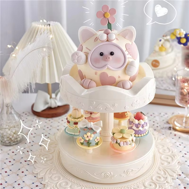 2 katmanlı Otomatik Dönen Kek  - Cupcake Stand Tier incelemesi ve fiyatı