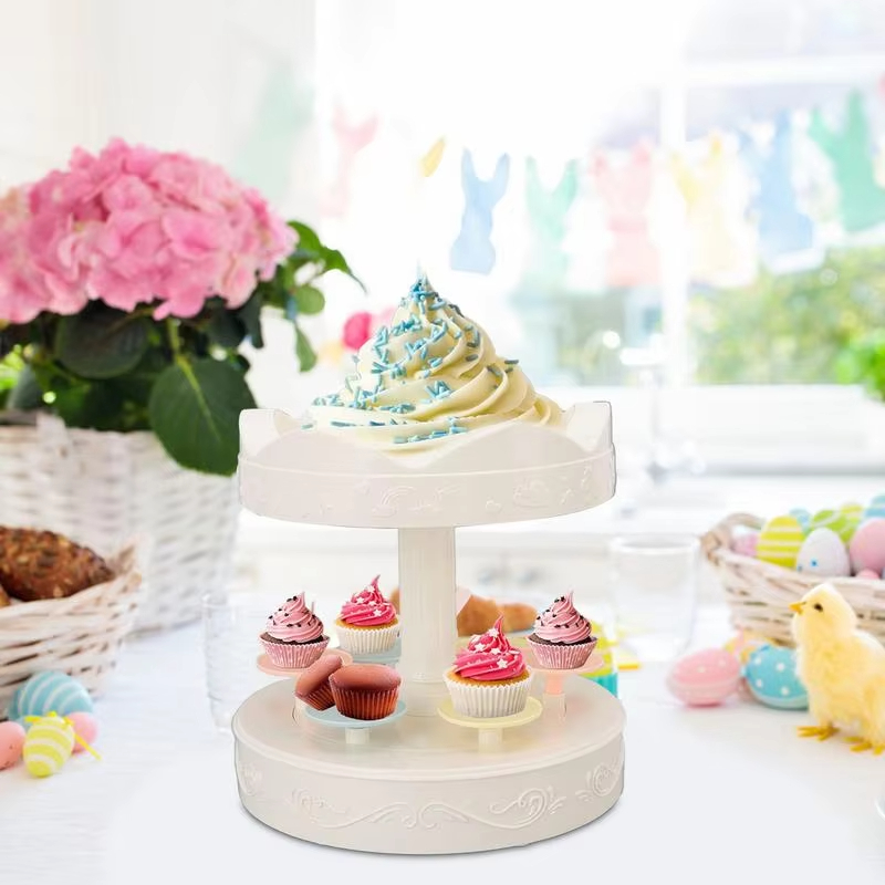 2 katmanlı Otomatik Dönen Kek  - Cupcake Stand Tier incelemesi ve fiyatı