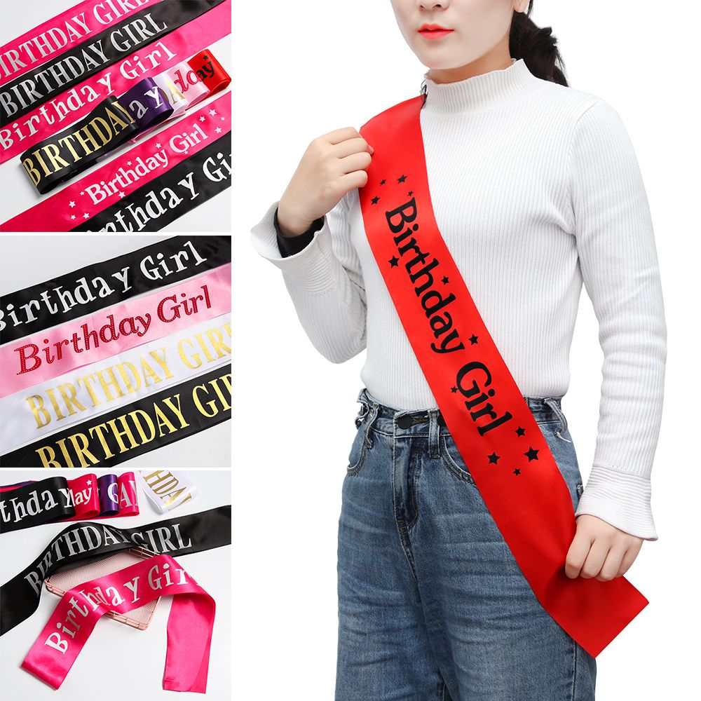 Doğum günü Kız Glitter Saten K - Birthday Sash Glitter incelemesi ve fiyatı