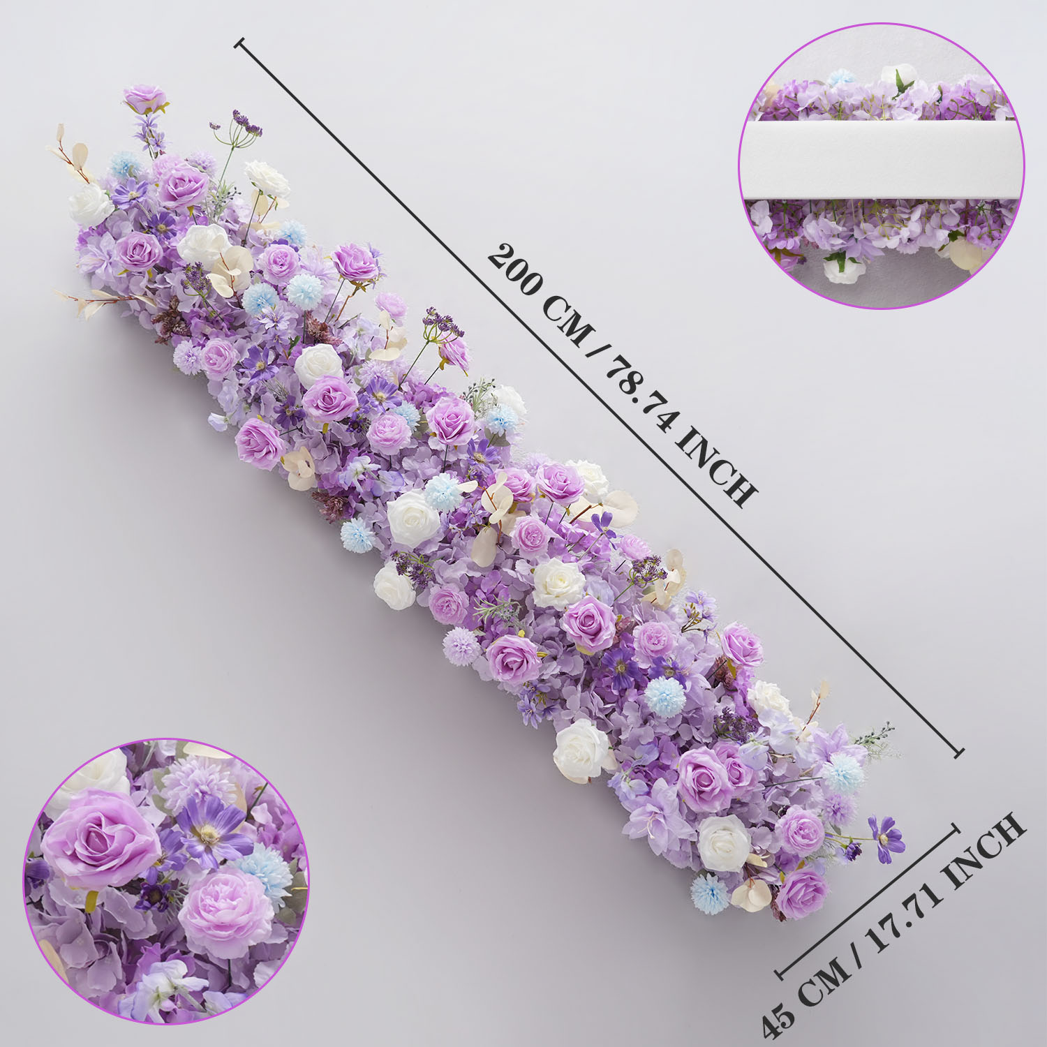 Uflower Mor yapay çiçekler Düğ - Flower Wall Panel incelemesi ve fiyatı