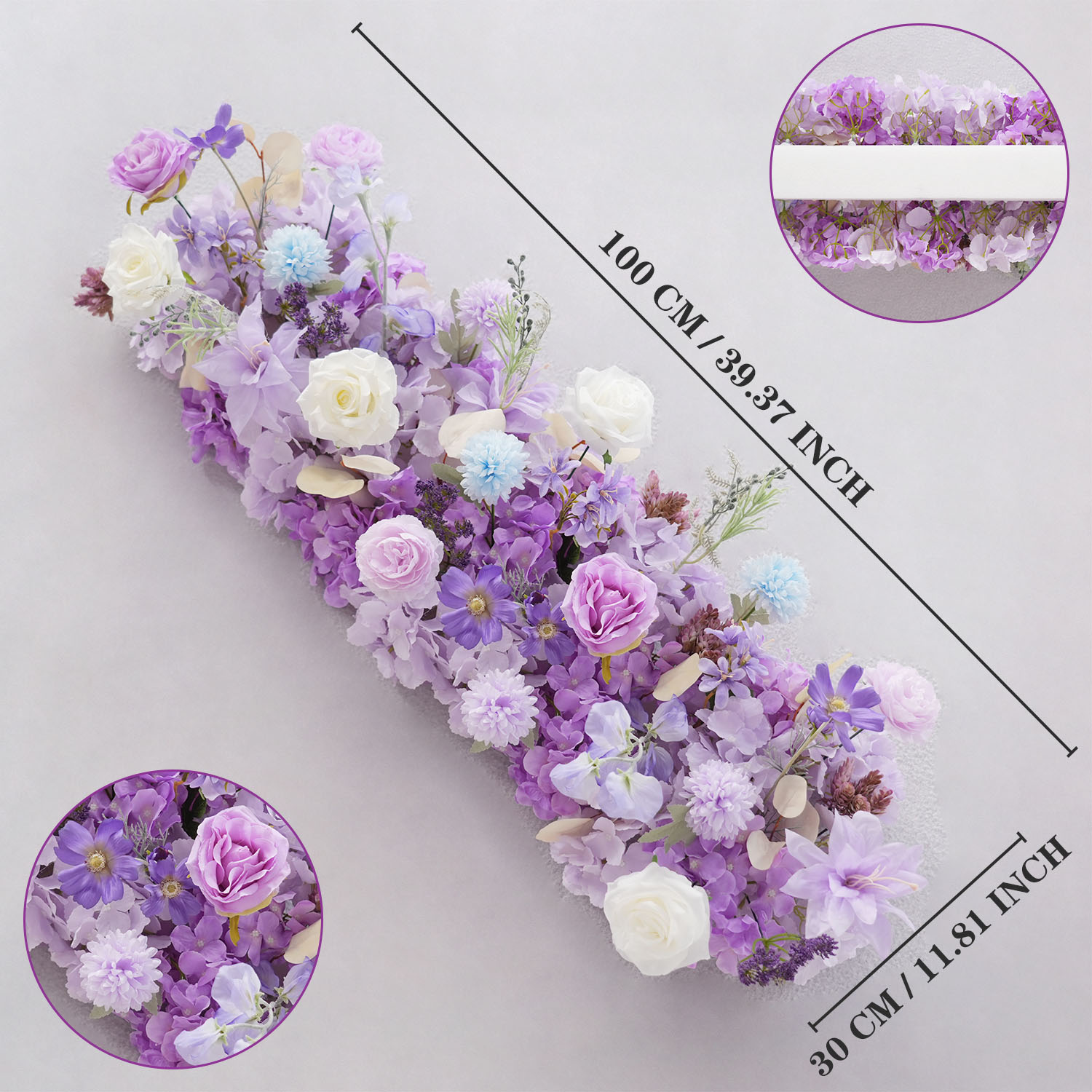 Uflower Mor yapay çiçekler Düğ - Flower Wall Panel incelemesi ve fiyatı