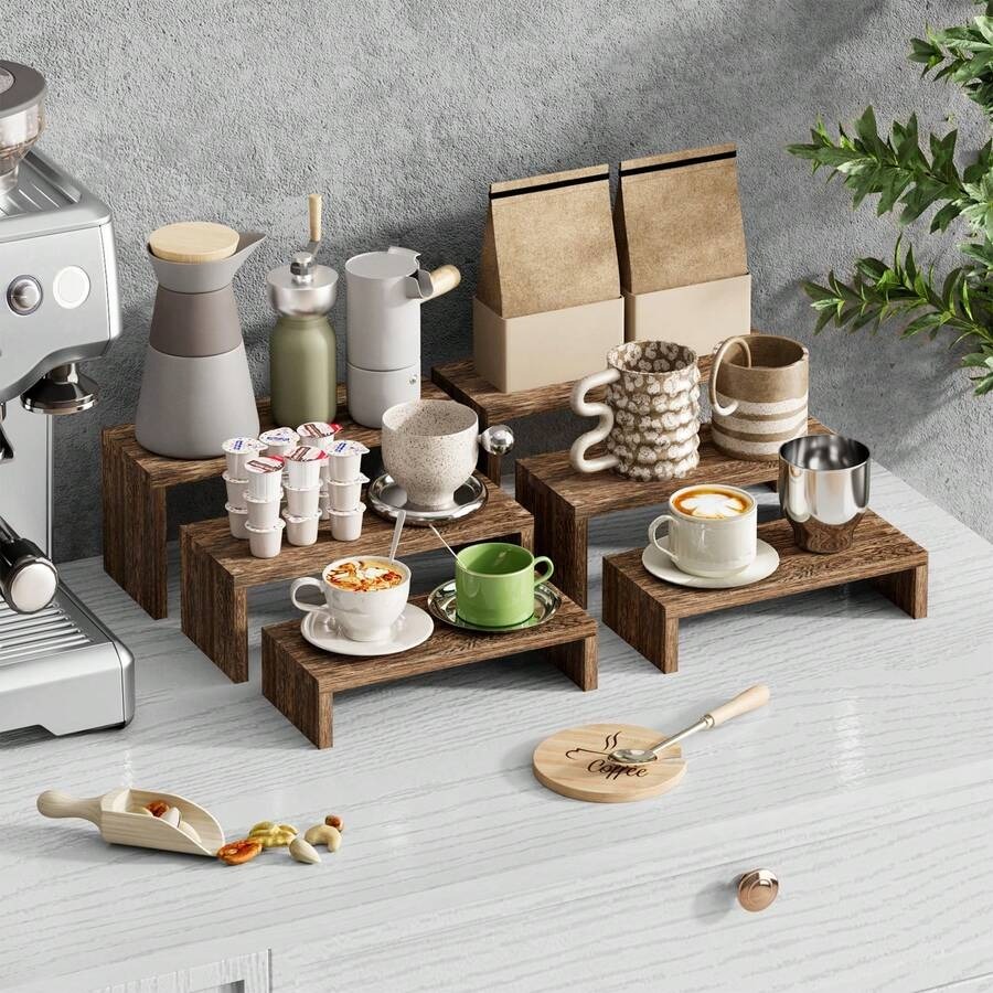 6 adet Ahşap Sergi Standı, Ahş - Cupcake Stand Tier incelemesi ve fiyatı