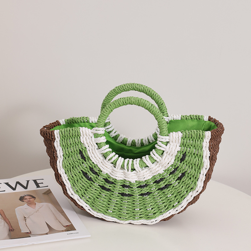 Sevimli Karpuz Hasır Çanta Şek - Paper Straw Color incelemesi ve fiyatı