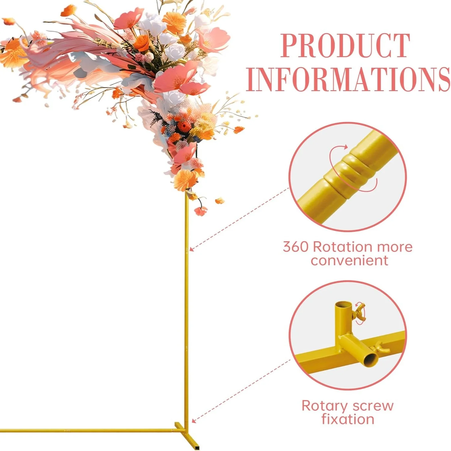 Altın Düğün Kemerler Kare Zemi - Balloon Arch Kit incelemesi ve fiyatı