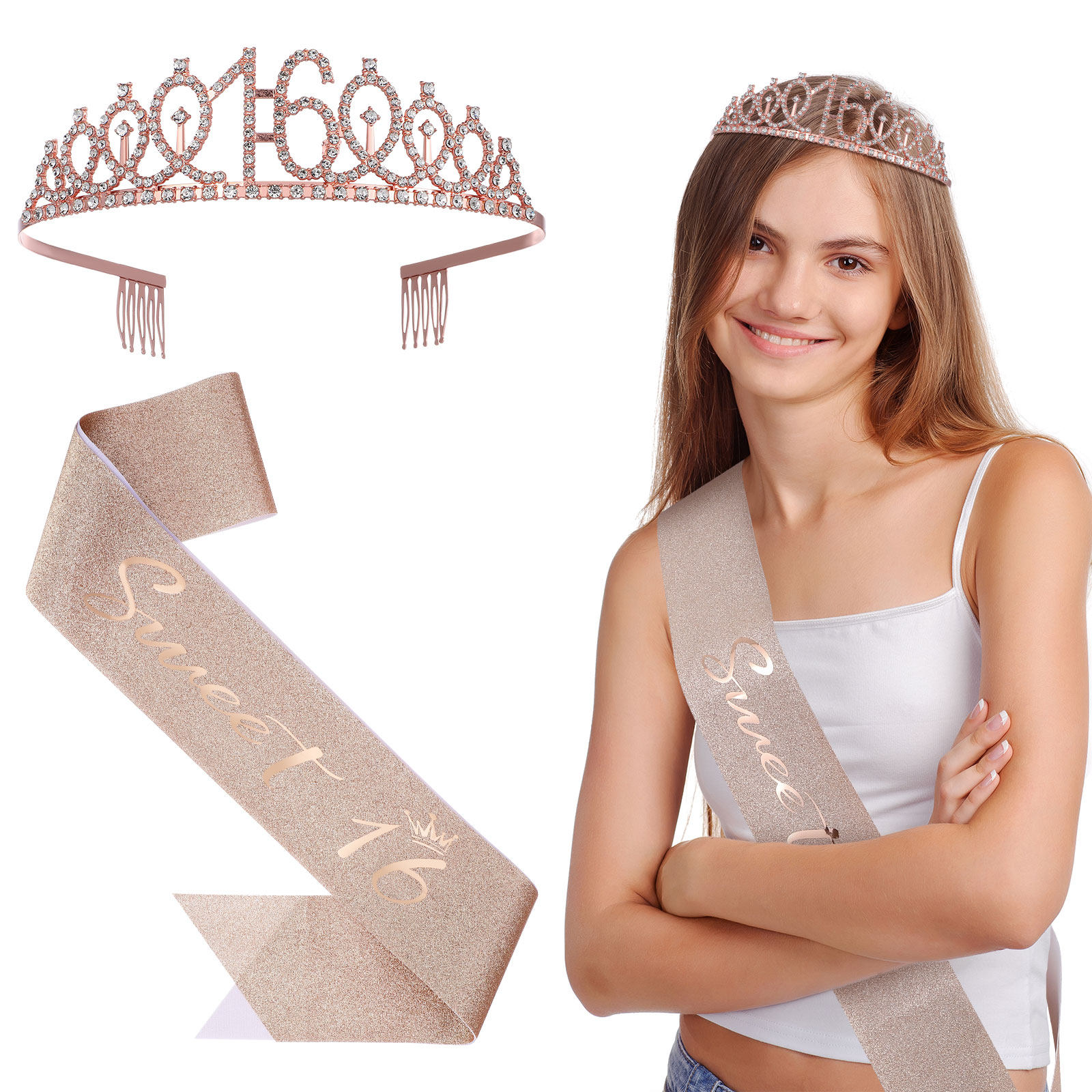 1 takım ışıltılı doğum günü ta - Birthday Sash Glitter incelemesi ve fiyatı